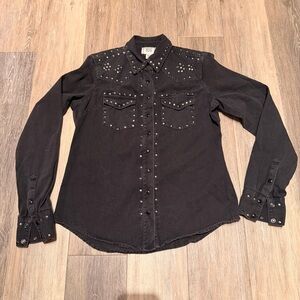 BDG Studded Denim Western Shirt